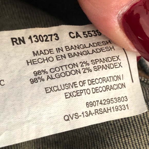 Rock & Republic Berlin Embellished Skinny Jeans Sz 8 - Picture 8 of 9